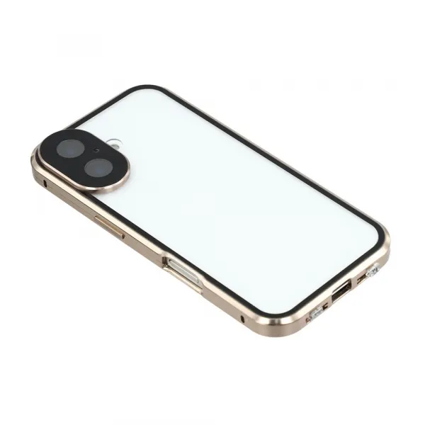 Magnetický kryt 360 pre Apple iPhone 17 zlatý