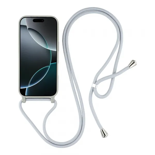 ROPE Kryt so šnúrkou Apple iPhone 17 Pro Max šedý