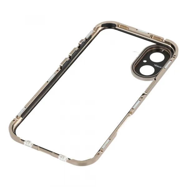 Magnetický kryt 360 pre Apple iPhone 17 zlatý