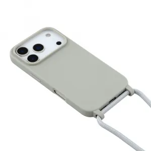 ROPE Kryt so šnúrkou Apple iPhone 17 Pro Max šedý