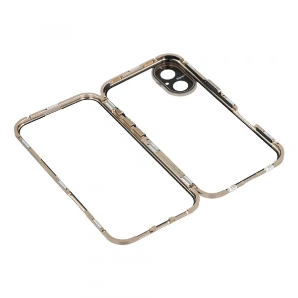 Magnetický kryt 360 pre Apple iPhone 17 zlatý
