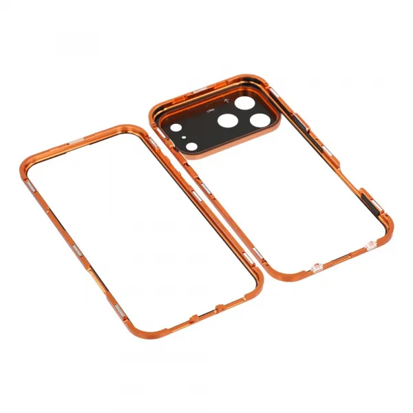 Magnetický kryt 360 pre Apple iPhone 17 Pro oranžový