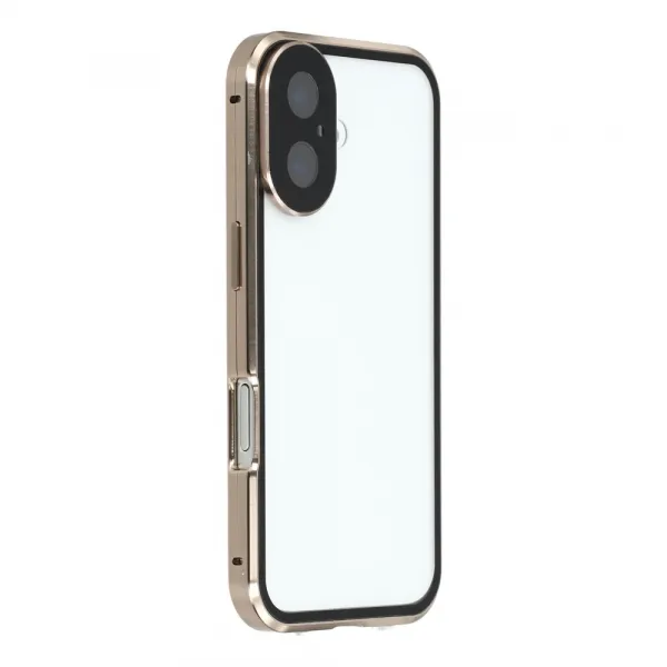 Magnetický kryt 360 pre Apple iPhone 17 zlatý