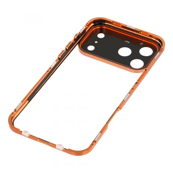 Magnetický kryt 360 pre Apple iPhone 17 Pro oranžový