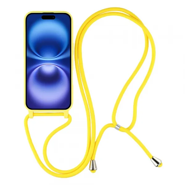 ROPE Kryt so šnúrkou Apple iPhone 17 žltý