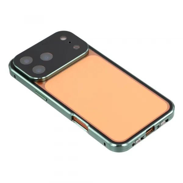 Magnetický kryt 360 pre Apple iPhone 17 Pro zelený