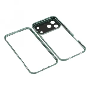 Magnetický kryt 360 pre Apple iPhone 17 Pro zelený