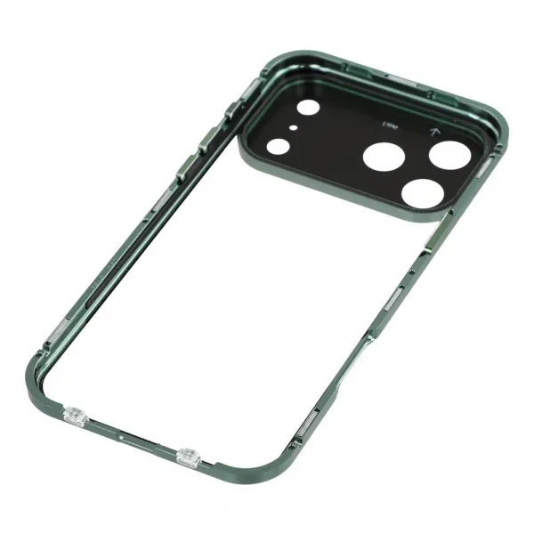 Magnetický kryt 360 pre Apple iPhone 17 Pro zelený