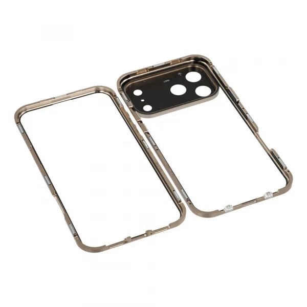 Magnetický kryt 360 pre Apple iPhone 17 Pro zlatý