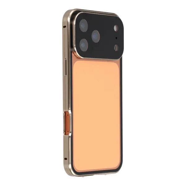 Magnetický kryt 360 pre Apple iPhone 17 Pro zlatý