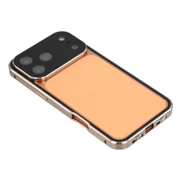 Magnetický kryt 360 pre Apple iPhone 17 Pro zlatý