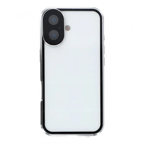 Magnetický kryt 360 pre Apple iPhone 17 strieborný
