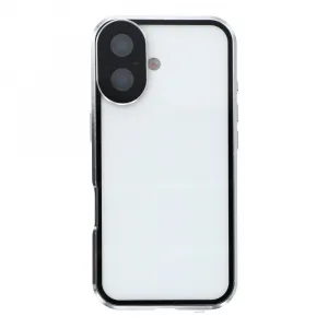 Magnetický kryt 360 pre Apple iPhone 17 strieborný