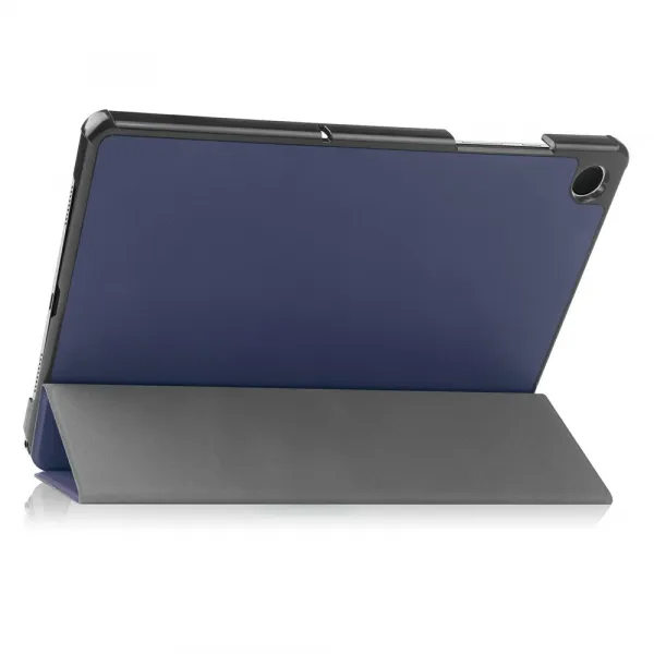 LEATHER Zaklápací kryt pre Samsung Galaxy Tab A11+ tmavomodrý