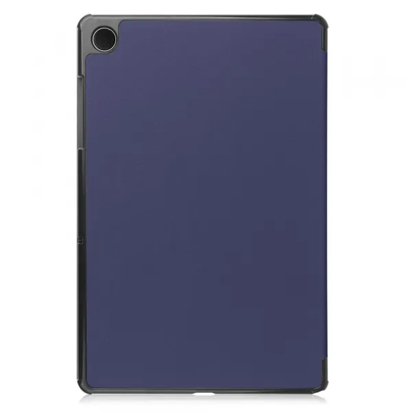 LEATHER Zaklápací kryt pre Samsung Galaxy Tab A11+ tmavomodrý
