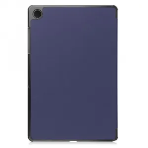 LEATHER Zaklápací kryt pre Samsung Galaxy Tab A11+ tmavomodrý