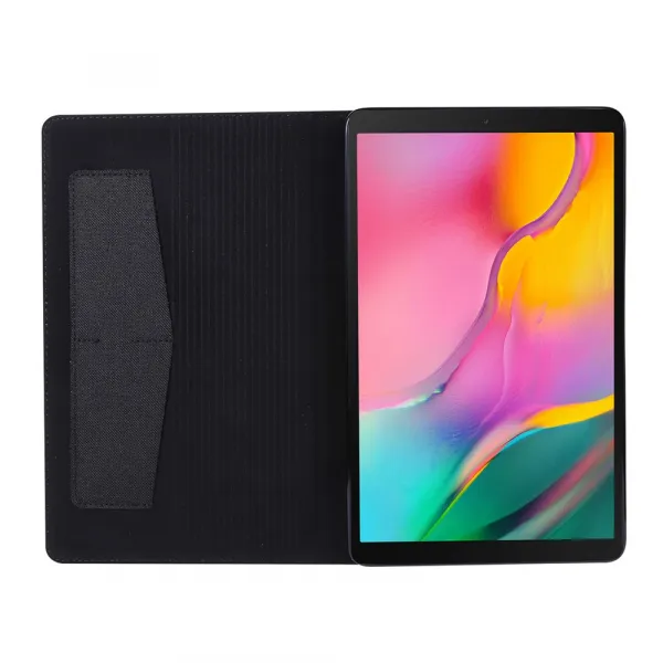 FABRIC Zaklápací kryt pre Samsung Galaxy Tab A 10.1 2019 (T515 / T510) čierny