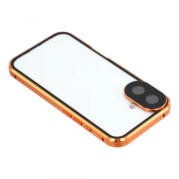 Magnetický kryt 360 pre Apple iPhone 17 oranžový