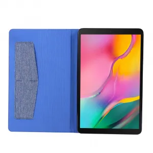 FABRIC Zaklápací kryt pre Samsung Galaxy Tab A 10.1 2019 (T515 / T510) modrý
