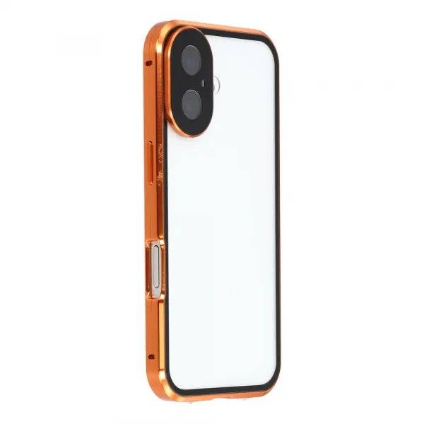 Magnetický kryt 360 pre Apple iPhone 17 oranžový