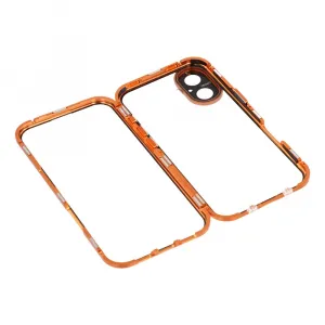 Magnetický kryt 360 pre Apple iPhone 17 oranžový