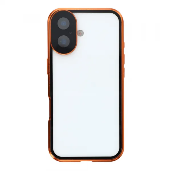 Magnetický kryt 360 pre Apple iPhone 17 oranžový