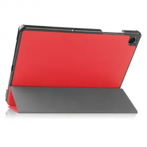 LEATHER Zaklápací kryt pre Samsung Galaxy Tab A11+ červený