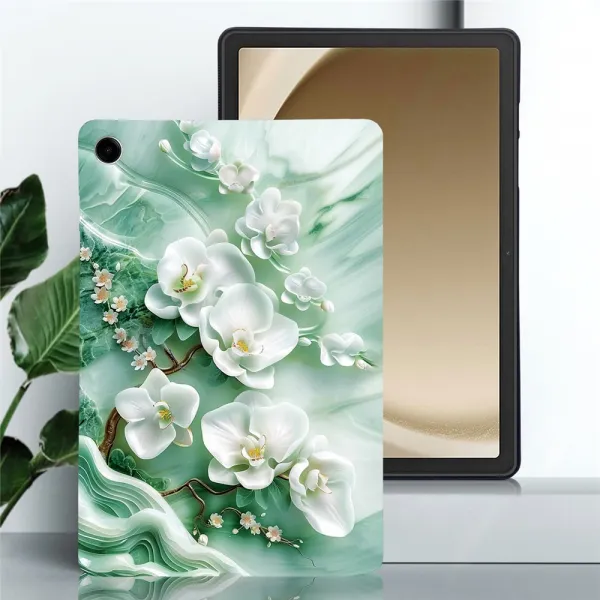 ART TPU Ochranný kryt pre Samsung Galaxy Tab A11+ JADE FLOWER