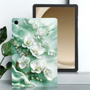 ART TPU Ochranný kryt pre Samsung Galaxy Tab A11+ JADE FLOWER