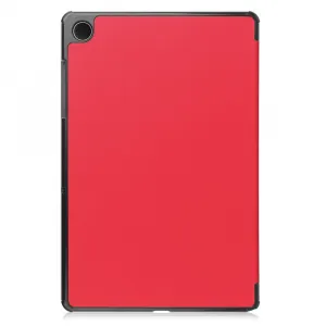 LEATHER Zaklápací kryt pre Samsung Galaxy Tab A11+ červený