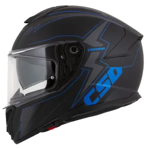 Cassida Integral GT 2.1 Flash čierna matná/metalická modrá/tmavo šedá S (55-56)
