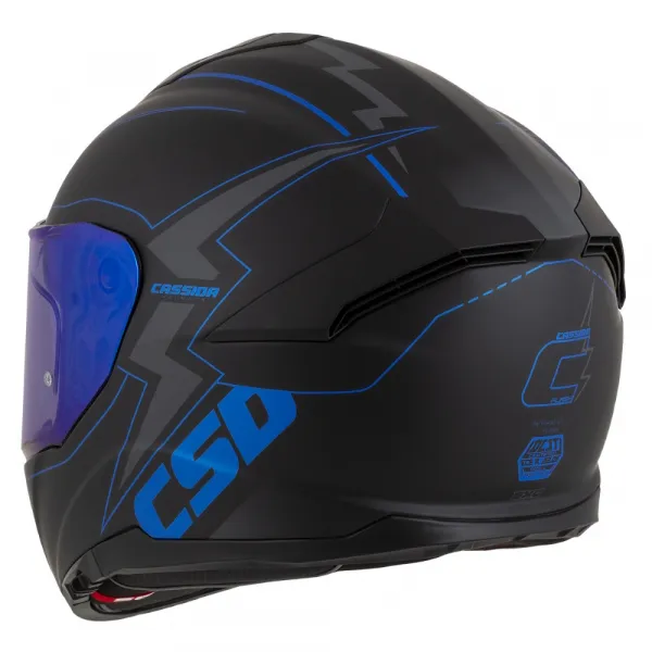 Cassida Integral GT 2.1 Flash čierna matná/metalická modrá/tmavo šedá S (55-56)