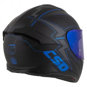 Cassida Integral GT 2.1 Flash čierna matná/metalická modrá/tmavo šedá S (55-56)