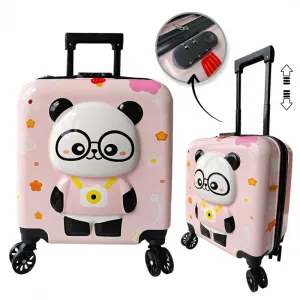 Livefy detský kufor Panda 36 × 44 cm, ružový