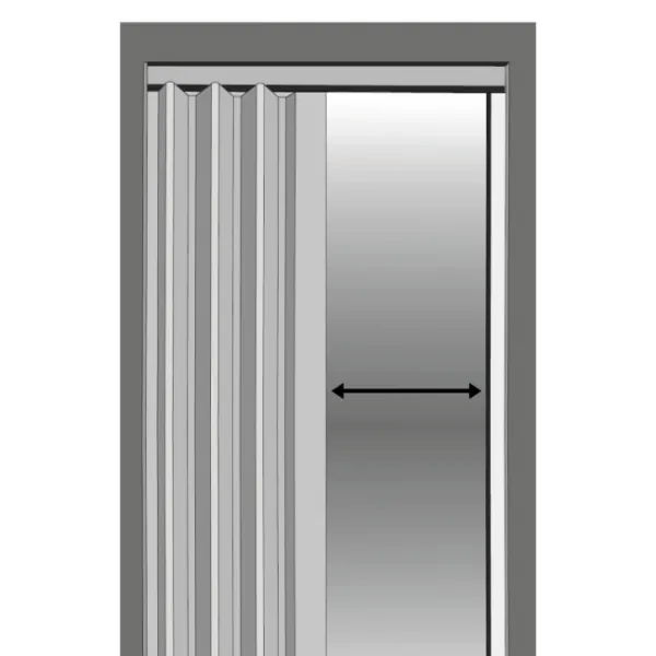 Skladacie dvere 004 08 čierny dub 100 cm