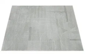 Koberec MISHA J087A svetlosivý / tmavosivý