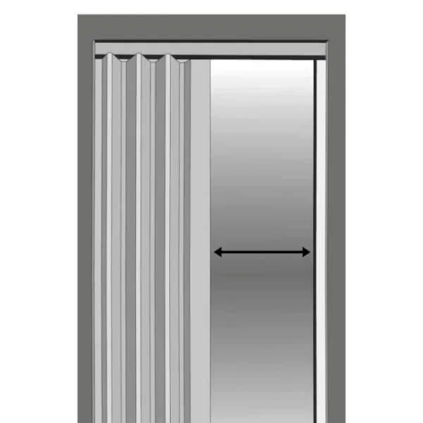 Skladacie dvere 004 07 sivý dub 90 cm