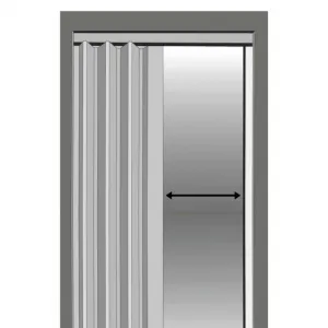 Skladacie dvere 004 07 sivý dub 90 cm