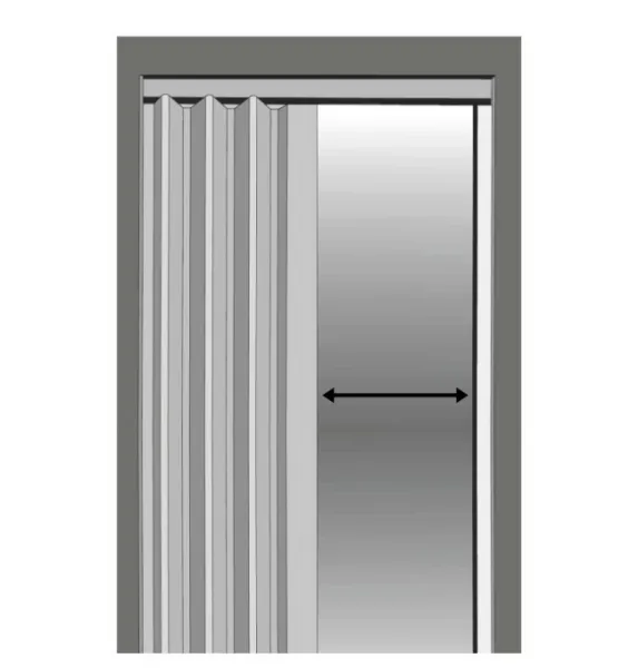 Skladacie dvere 004 07 sivý dub 80 cm