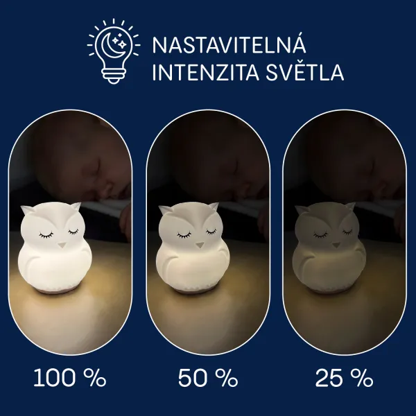 Zopa nočné silikónové svetlo zajačik M