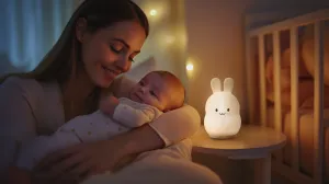 Zopa nočné silikónové svetlo zajačik M