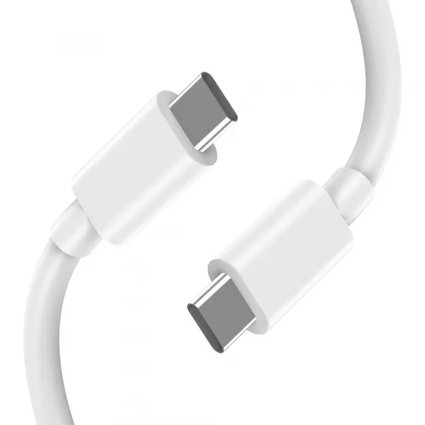 Tech-Protect NC45W GaN sieťová nabíjačka 2x USB-C 45W + kábel USB-C, biela