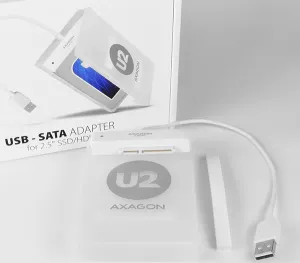 AXAGON ADSA-1S, USB 2.0 - SATA HDD/SSD adaptér vrátane. 2.5" puzdrá