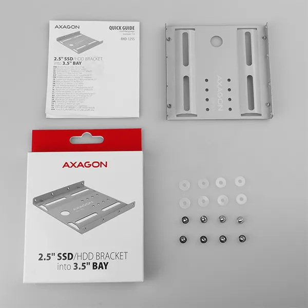 AXAGON RHD-125S, kovový rám pre 1x 2.5" HDD/SSD do 3.pozícia 5", sivá