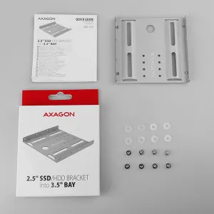 AXAGON RHD-125S, kovový rám pre 1x 2.5" HDD/SSD do 3.pozícia 5", sivá