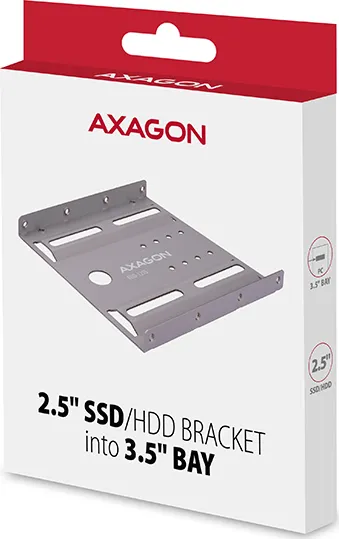 AXAGON RHD-125S, kovový rám pre 1x 2.5" HDD/SSD do 3.pozícia 5", sivá