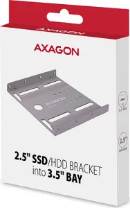 AXAGON RHD-125S, kovový rám pre 1x 2.5" HDD/SSD do 3.pozícia 5", sivá