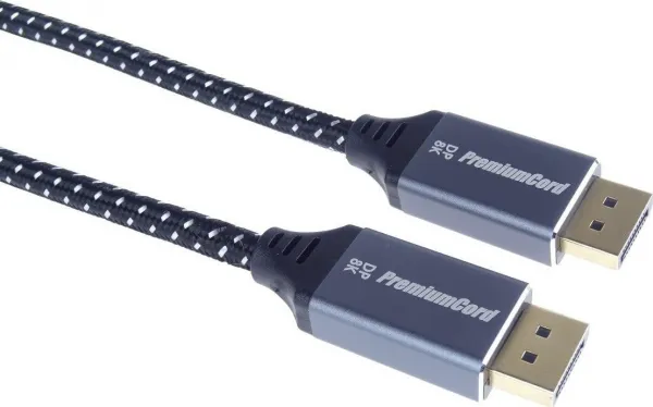 Kábel PREMIUMCORD DisplayPort 1.4 pripojovací kábel, kovové a pozlátené konektory, 3 m