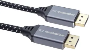 Kábel PREMIUMCORD DisplayPort 1.4 pripojovací kábel, kovové a pozlátené konektory, 3 m