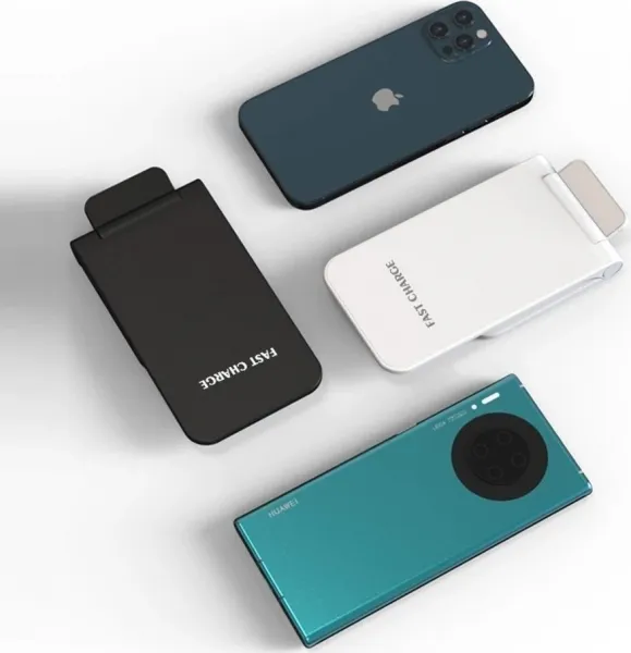 1stCOOL bezdrátová QI nabíječka H18, skládací stojánek, USB-C, bílá